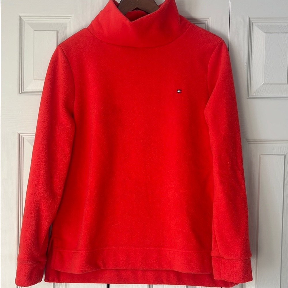 Tommy Hilfiger Red Turtleneck Sweater